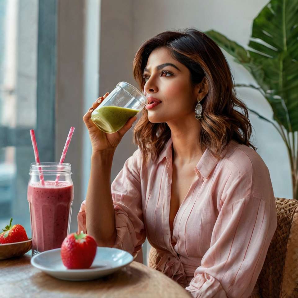 Fresh colorful smoothies